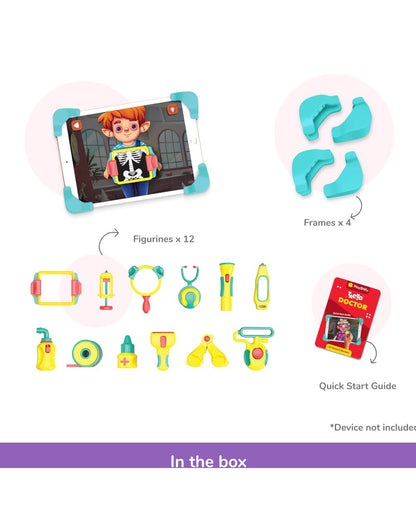 Playshifu Tacto Doctor Kit-Pretend & Play Toy-Digital Interactive Playset with 12 Clinic Tools-4Y+