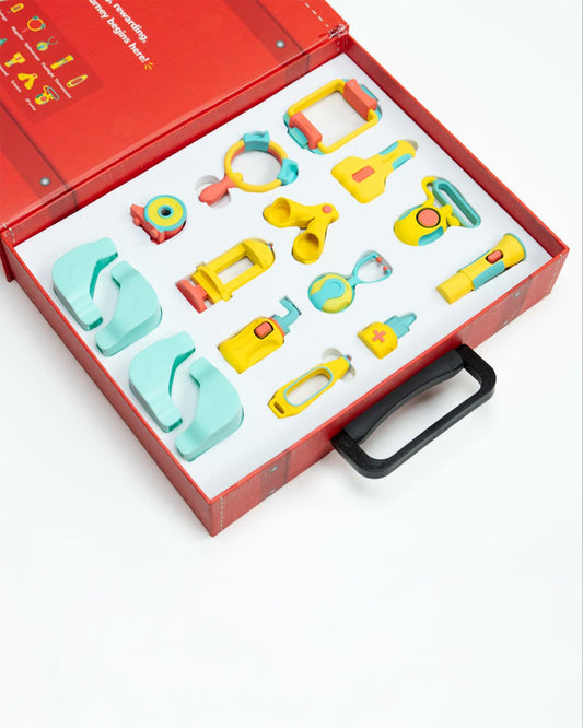 Playshifu Tacto Doctor Kit-Pretend & Play Toy-Digital Interactive Playset with 12 Clinic Tools-4Y+