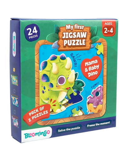 Bloomingo My First Jigsaw Puzzle-Mama & Baby Dino-24 Pieces-Learning & Educational Toys-24M+