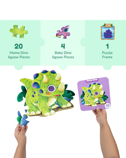 Bloomingo My First Jigsaw Puzzle-Mama & Baby Dino-24 Pieces-Learning & Educational Toys-24M+