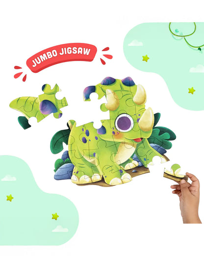 Bloomingo My First Jigsaw Puzzle-Mama & Baby Dino-24 Pieces-Learning & Educational Toys-24M+