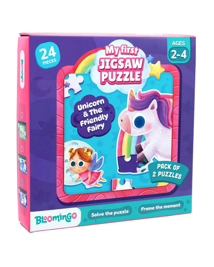 Bloomingo My First Jigsaw Puzzle-Unicorn & The Friendly Fairy-24 Pieces-Learning & Educational Toys-24M+