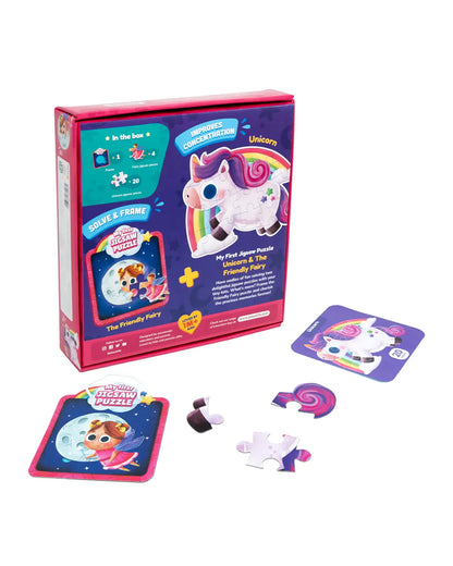 Bloomingo My First Jigsaw Puzzle-Unicorn & The Friendly Fairy-24 Pieces-Learning & Educational Toys-24M+