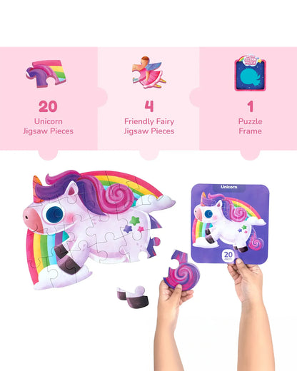 Bloomingo My First Jigsaw Puzzle-Unicorn & The Friendly Fairy-24 Pieces-Learning & Educational Toys-24M+