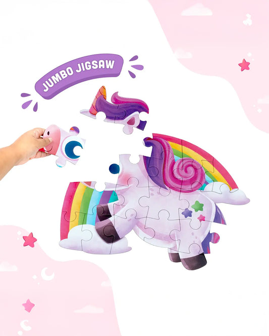 Bloomingo My First Jigsaw Puzzle-Unicorn & The Friendly Fairy-24 Pieces-Learning & Educational Toys-24M+