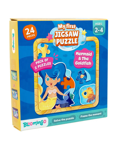 Bloomingo My First Jigsaw Puzzle-Mermaid & Goldfish-24 Pieces-Learning & Educational Toys-24M+
