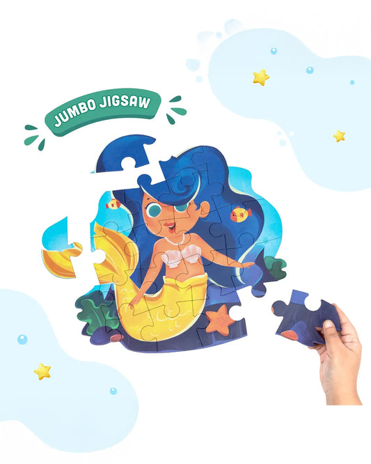 Bloomingo My First Jigsaw Puzzle-Mermaid & Goldfish-24 Pieces-Learning & Educational Toys-24M+