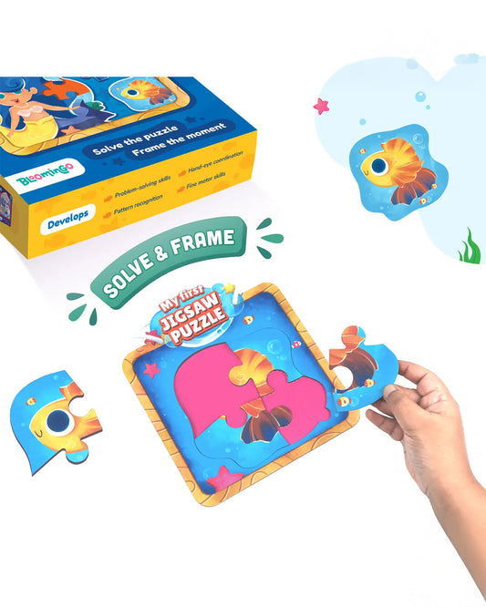 Bloomingo My First Jigsaw Puzzle-Mermaid & Goldfish-24 Pieces-Learning & Educational Toys-24M+