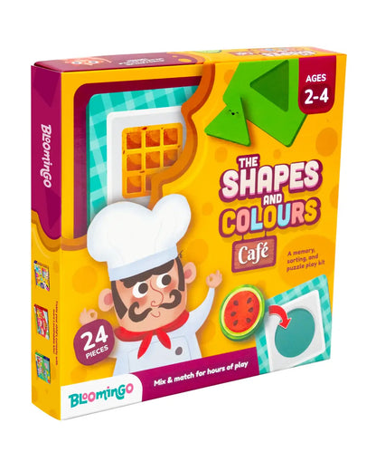Bloomingo The Shapes & Colours Puzzle-Cafe -24 Pieces-Learning & Educational Toys-24M+