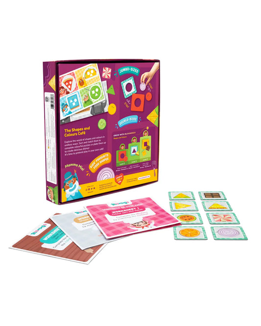Bloomingo The Shapes & Colours Puzzle-Cafe -24 Pieces-Learning & Educational Toys-24M+