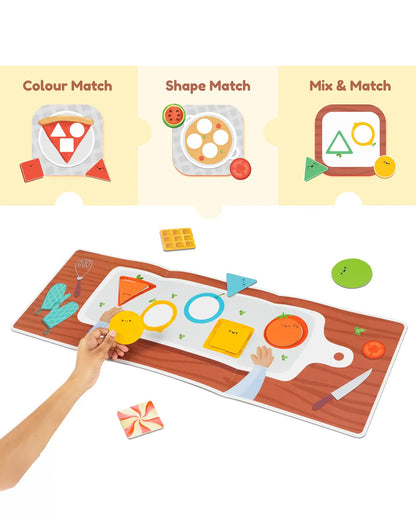 Bloomingo The Shapes & Colours Puzzle-Cafe -24 Pieces-Learning & Educational Toys-24M+