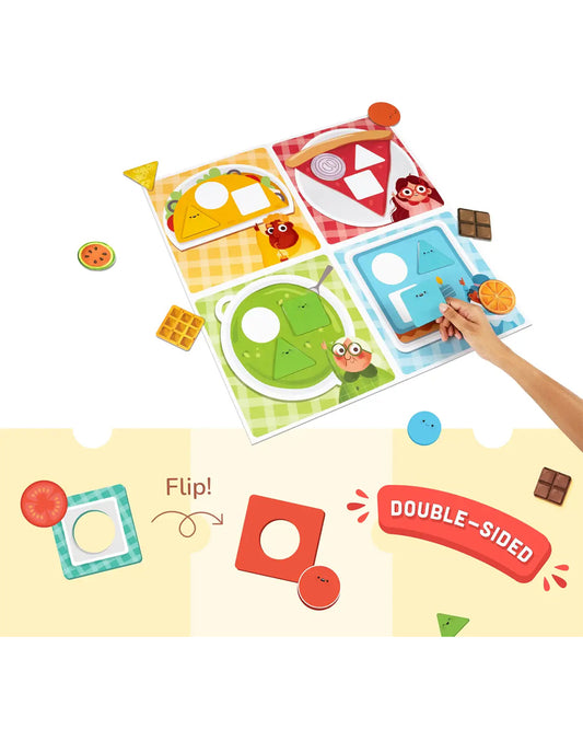 Bloomingo The Shapes & Colours Puzzle-Cafe -24 Pieces-Learning & Educational Toys-24M+