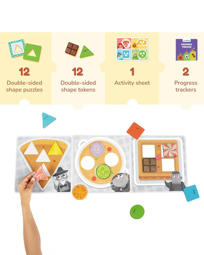 Bloomingo The Shapes & Colours Puzzle-Cafe -24 Pieces-Learning & Educational Toys-24M+