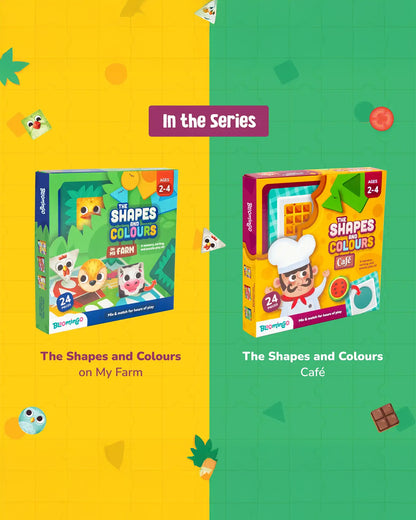 Bloomingo The Shapes & Colours Puzzle-On My Farm -24 Pieces-Learning & Educational Toys-24M+