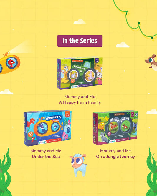 Bloomingo Mommy And Me Learning Kit-A Happy Farm Family-Learning & Educational Toys-24M+