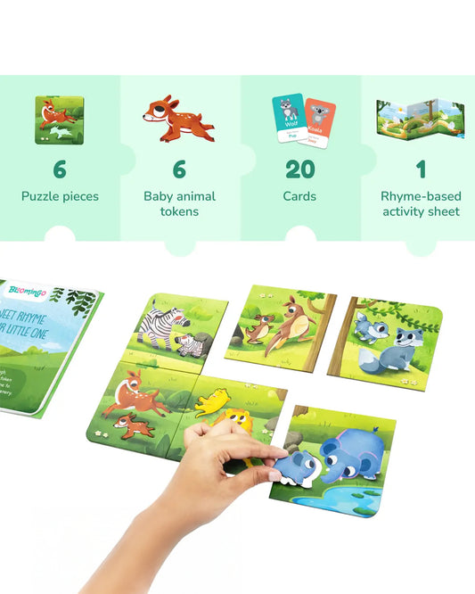 Bloomingo Mommy And Me Learning Kit-On A Jungle Journey-Learning & Educational Toys-24M+