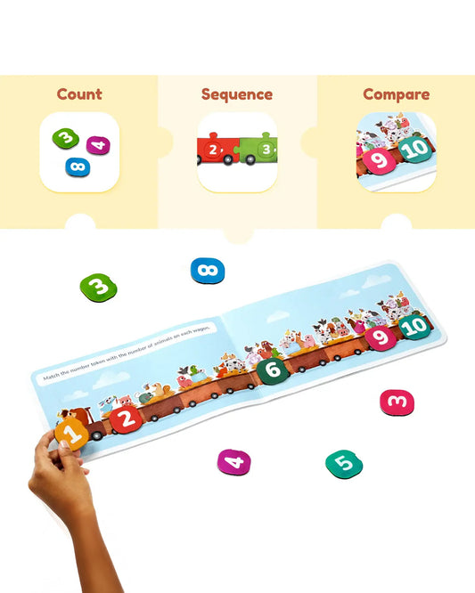 Bloomingo 123 Ride With Animals Puzzle-Includes 30 Pieces-Learning & Educational Toys-24M+