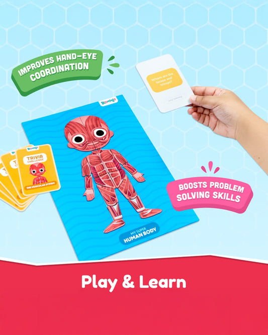 Bloomingo Human Body Puzzle-Includes 90 Pieces-Learning & Educational Toys-5Y+