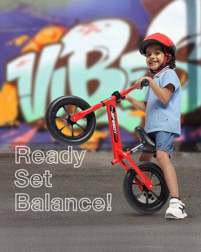 Chicco Speedy Balance Bike-Adjustable Handle Bar & Seat-Durable All Terrain Design-For 2 to 5Y (Upto 50 Kg)-Red