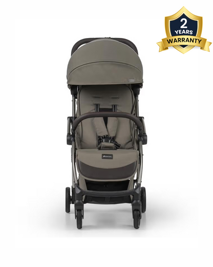 Leclerc Influencer Air-Cabin Friendly Stroller-One Touch Fold-2 Years Warranty-For 6M to 5Y (Upto 22 Kg)-Olive Green