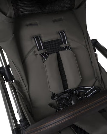 Leclerc Influencer Air-Cabin Friendly Stroller-One Touch Fold-2 Years Warranty-For 6M to 5Y (Upto 22 Kg)-Olive Green