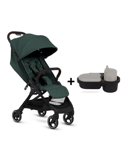 Silver Cross Clic 2 Cabin Friendly Stroller-With Snack Tray-One Hand Fold-Includes Rain Cover-For 0 to 4Y (Upto 22 kg)-Conifer