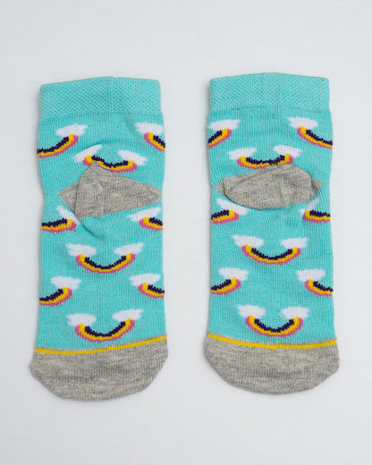 Bodycare Grey Melange Socks-Printed-Cotton-Pack of 10-For Infants