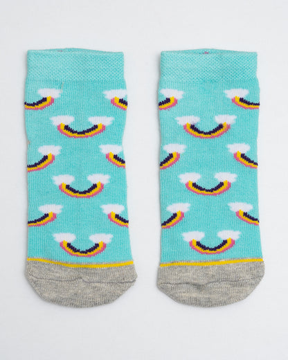 Bodycare Grey Melange Socks-Printed-Cotton-Pack of 10-For Infants