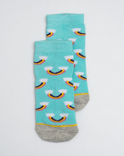 Bodycare Grey Melange Socks-Printed-Cotton-Pack of 10-For Infants
