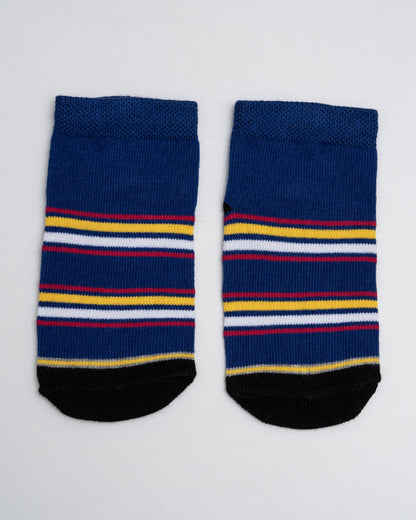 Bodycare Grey Melange Socks-Printed-Cotton-Pack of 10-For Infants