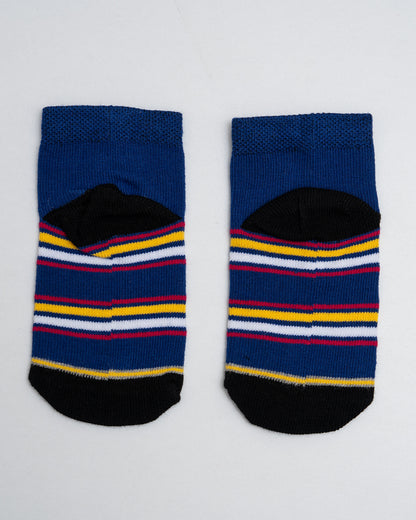 Bodycare Grey Melange Socks-Printed-Cotton-Pack of 10-For Infants