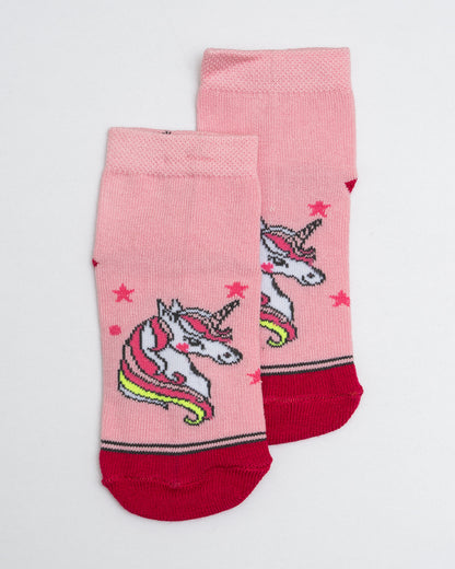 Bodycare Grey Melange Socks-Printed-Cotton-Pack of 10-For Infants