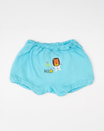 Bodycare Blue & Multicolor Briefs-Printed-Cotton-Pack of 3-For Infants