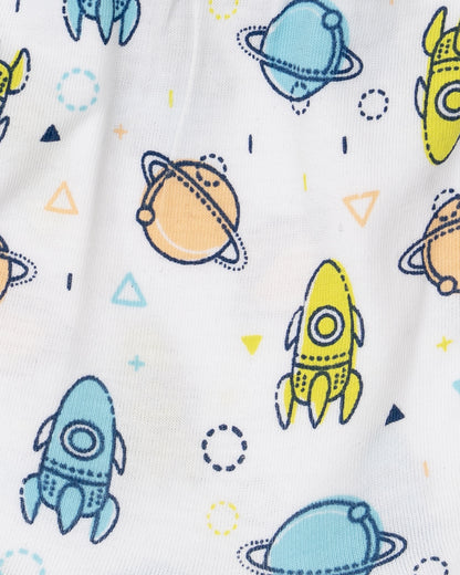 Bodycare Blue & Multicolor Briefs-Printed-Cotton-Pack of 3-For Infants