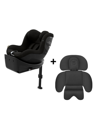 Cybex Sirona Gi i-Size Baby Car Seat With Newborn Inlay-Convertible (Forward & Rear Facing)-360 Degree Rotation-5 Positions Recline in Both Mode-For 0M to 4Y (Upto 20 Kg)-Magic Black