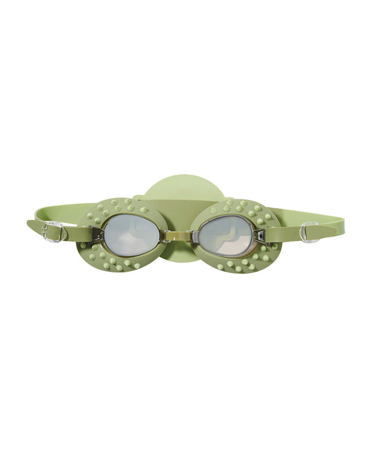 SUNNYLiFE Kids Swim Goggles-Cookie the Croc-Khaki