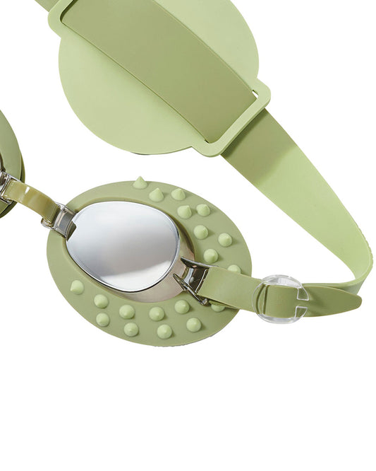 SUNNYLiFE Kids Swim Goggles-Cookie the Croc-Khaki