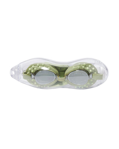 SUNNYLiFE Kids Swim Goggles-Cookie the Croc-Khaki