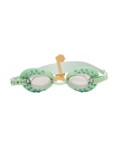SUNNYLiFE Kids Swim Goggles-Cookie the Croc-Khaki