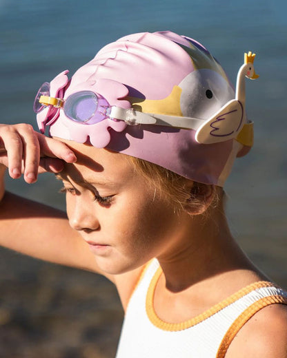 SUNNYLiFE Kids Swim Goggles-Princess Swan-Multicolor