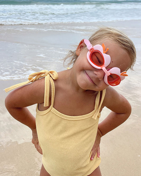 SUNNYLiFE Kids Swim Goggles-Cotton Candy-Cherry