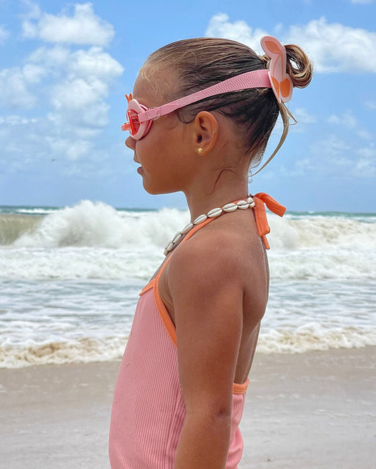 SUNNYLiFE Kids Swim Goggles-Cotton Candy-Cherry