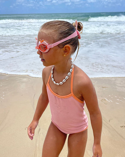 SUNNYLiFE Kids Swim Goggles-Cotton Candy-Cherry