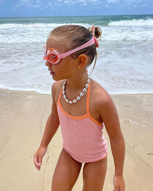 SUNNYLiFE Kids Swim Goggles-Cotton Candy-Cherry