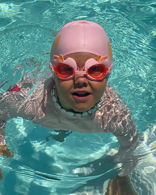 SUNNYLiFE Kids Swim Goggles-Cotton Candy-Cherry