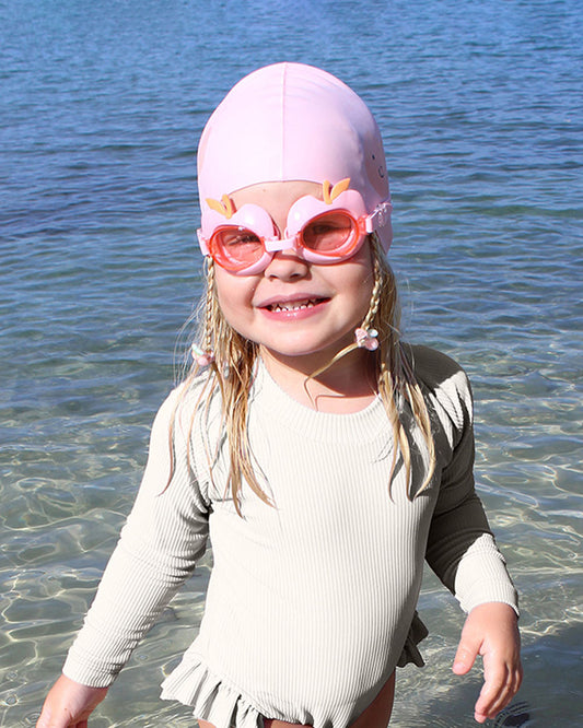 SUNNYLiFE Kids Swim Goggles-Cotton Candy-Cherry