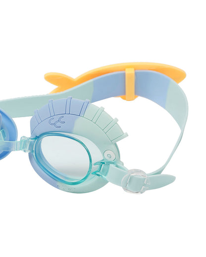 SUNNYLiFE Kids Swim Goggles-Fish-Aqua