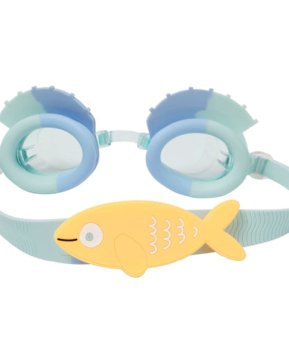 SUNNYLiFE Kids Swim Goggles-Fish-Aqua
