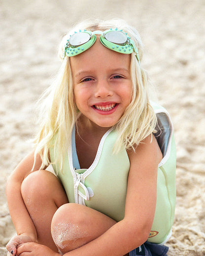 SUNNYLiFE Kids Swim Goggles-Turtle-Aqua