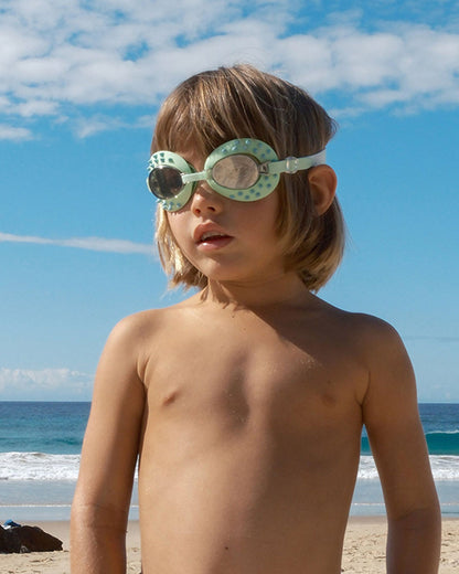SUNNYLiFE Kids Swim Goggles-Turtle-Aqua